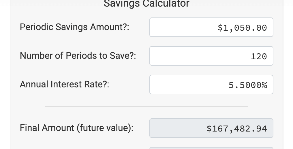 Savings Goal Calculator