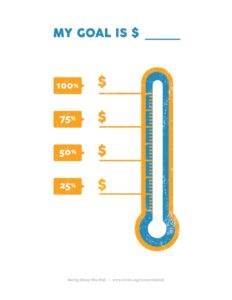 track your goals crown tracking thermometer