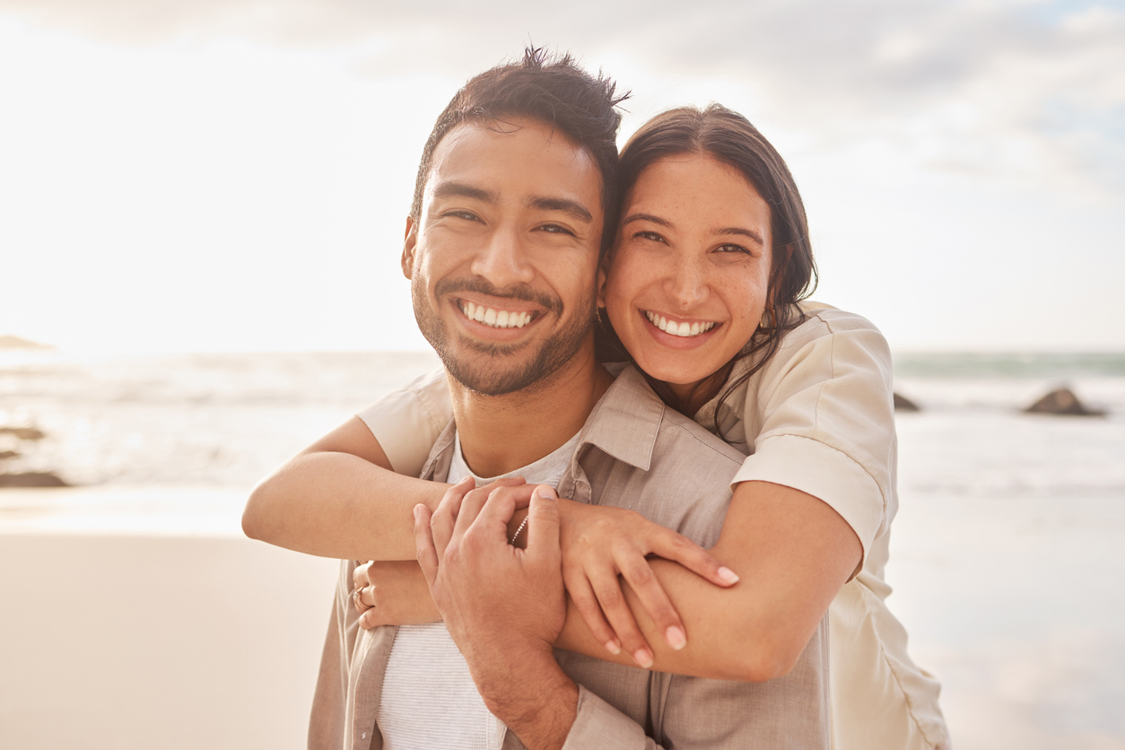 Shot Of A Couple Enjoying A Day At The Beach