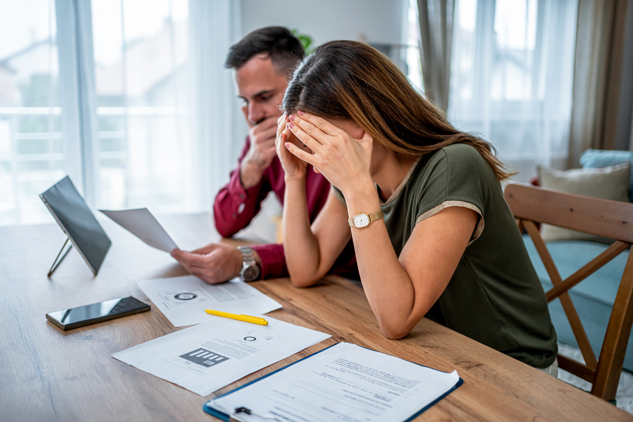 Young Couple Frustrated About Financial Problems